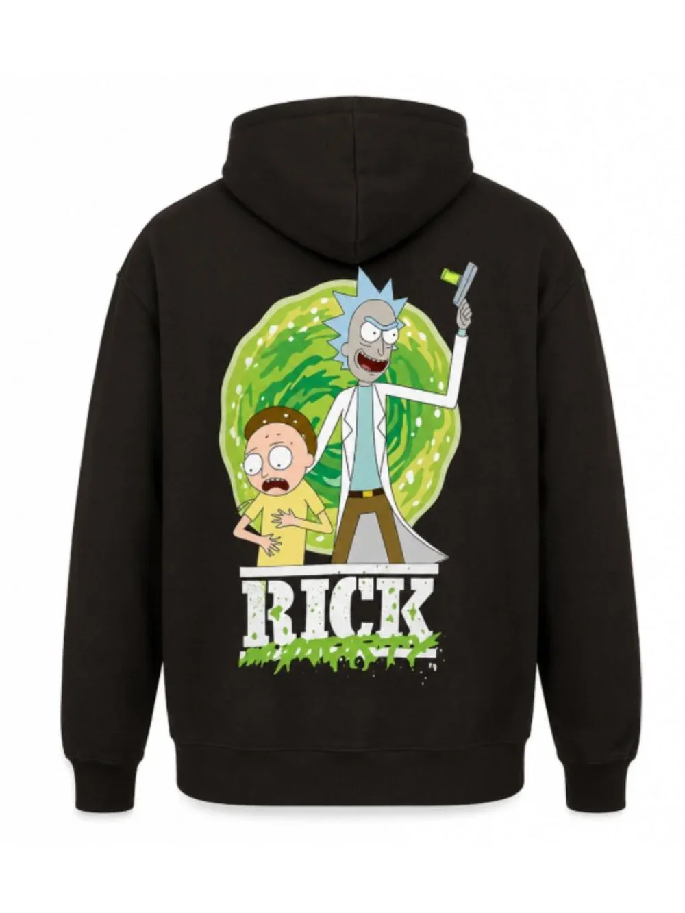 NWT Members Only Rick and Morty Men's Large Sweatshirt Pullover Hoodie W/Pocket